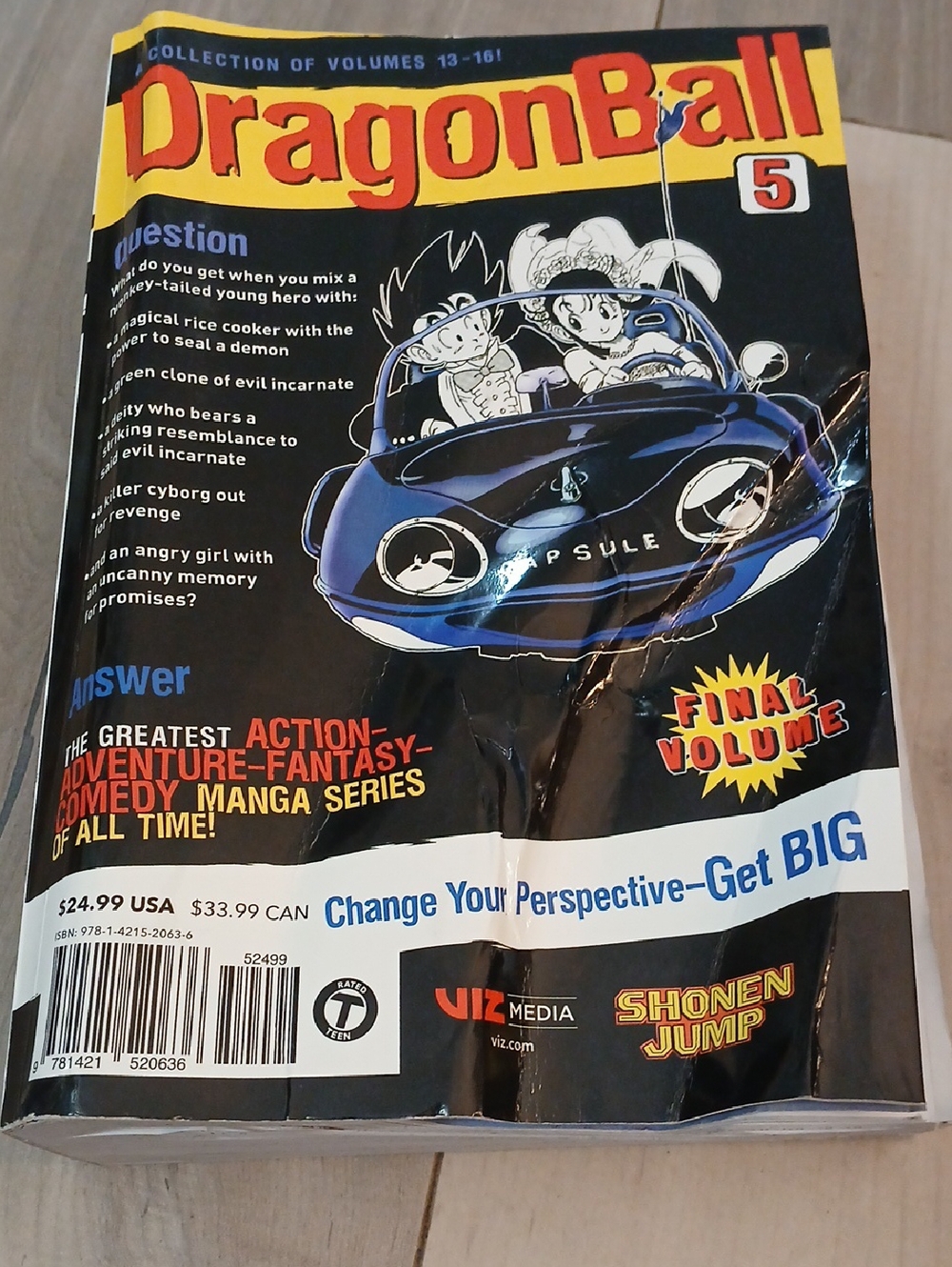 Dragon Ball Vol. 5 Manga Book - Black